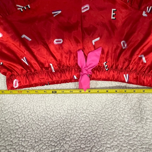 XL VICTORIA’S SECRET 2 PIECE SHORT SLEEVE & SHORTS & SPAGHETTI STRAP NWOT RED - Picture 8 of 8